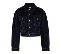 Agolde Radley Cropped Velvet Jacket - Navy - M (UK12 / M)