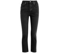Agolde Riley Cropped Slim-leg Jeans - Black - 24 (W24 / UK6 /xs)