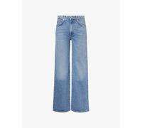 Agolde Womens Agolde Harper Straight-Leg Mid-Rise Denim Jeans Flash (Med Marble Ind) 28