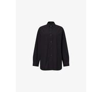 Agolde Womens Agolde x Maria Mcmanus A-Line Cotton-Poplin Shirt Black S