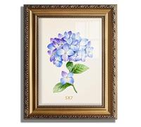 AGOLINE 5x7 Picture Frame, Gold Vintage 7x 5 Photo Frame for Wall Hanging or Tabletop Display, Ornate Antique Poster Frames for Photo and Prints,Vintage Gold Picture Frames