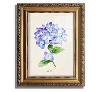 AGOLINE A3 Gold Frame, Vintage A3 Picture Frame Gold for Wall Mount&Tabletop Display, Ornate Antique Photo Frames for Home Wall Decor, Vintage Photo Frames