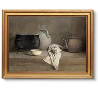 AGOLINE Gold Framed Vintage Kitchen Wall Art,Farmhouse Wall Decor,12x16 IN | Vintage Framed Pictures for Living Room,Kitchen Framed Wall Art Prints,Retro Cottage Decor