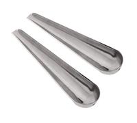 AGONEIR 2-Piece Bird Feeder Spoon Stainless Steel Feeding Spoon For Cage Chicken Feed Scoop For Chick Geese Bird Seed Scoop With Funnel