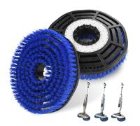 AGOOG 2 Pack Blue Steam Mop Pad Replacement Brush Heads, Exclusively for the Shark Steam Mop S7000 Series, Upgraded Nylon Design, Gentle and Meticulous Polishing, Deep Clean Hard Floors