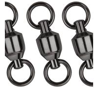 AGOOL 20 Pcs Ball Bearing Swivel 100% Copper High Strength Stainless Steel Fishing Swivel Welded Rings Fishing Tackle Swivels Connectors Saltwater