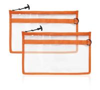 AGOOL Fishing Tackle Storage Bag Soft Plastic Bait Storage Baits Organizer | Waterproof PVC Bait Bags,Large Capacity,Durable & Tough Build,Portable Clear Zipper Pouches for Fishing gear, Office supplies