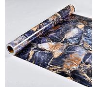 Agoon Marble Sticky Back Plastic Roll 45cmX5m Self Adhesive Wallpaper Granite Effect Glitter Waterproof Peel and Stick Vinyl Film for Kitchen Countertop Furniture Easy to Remove