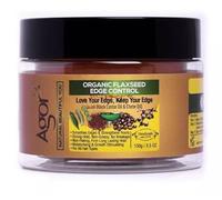 AGOR Organic Flaxseed Edge Control with Black Castor Oil and Chebe Oil, 100g