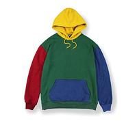 Agora Color Block Hoodie Mens, Green, XXL