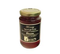 Agora Greek Delicacies - Taygetos Blossom Honey, 460g | Raw, Pure, Natural & Unrefined | Unpasteurised & Unprocessed with No Additives | Produced & Packed in a Gift Jar in Greece | Healthy & Delicious