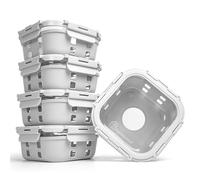 Agosquare Glass Lunch Box Containers with Airtight Lids for Food Storage and Meal Prep