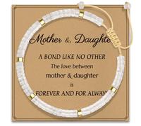 AGOT Daughter in Law Bracelets Gifts: Dear Daughter in Law Birthday Gifts from Mother in Law, Crystal-Mother & Daughter, Stone, crystal