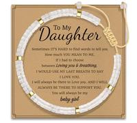 AGOT Daughter in Law Bracelets Gifts: Dear Daughter in Law Birthday Gifts from Mother in Law, Crystal-To My Daughter, Stone, crystal