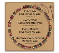 AGOT Daughter in Law Bracelets Gifts: Dear Daughter in Law Birthday Gifts from Mother in Law, Red Creek Jasper-God, Stone, Jasper