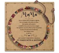 AGOT Daughter in Law Bracelets Gifts: Dear Daughter in Law Birthday Gifts from Mother in Law, Red Creek, Stone, Jasper