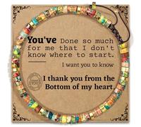 AGOT Thank You Gifts for Women: Teacher Appreciation Office Gifts for Coworkers Employee Boss Lady Manager Colleague Natural Stone Bracelet, king, Bronze, Jasper, Jasper