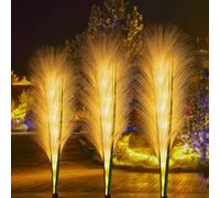 AGOTD 2 Pcs Solar Garden Lights Outdoor Reeds with Light, Waterproof Garden Decorations, Solar Decoration for Pathway, Patio, Walkway, Balcony, Dec