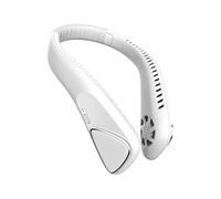 Agoto Bladeless Personal Neck Fan, 360 Degree Rotating 6000mAh Usb Rechargeable Neck Fan,Headphone Design,Three-Speeds Change For-Black Suitable for Sports Office, Travel (white)Seafly