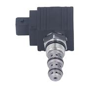 AGP019-02 - 01 Solenoid Valve, 12V Electromagnetic Valve, Alloy Steel Tractor Solenoid Valve for Massey Ferguson Replacement, 2 - Pin Fast - Acting Engine Control Valve