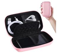 AGPTEK 4 Inch MP3 Player Case Protective Storage Case for MP4, Earphones, USB Cable, Memory Card, Pink