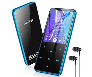 AGPTEK 64GB MP3 Player Bluetooth 5.3 with 2.4 Inch TFT Colour Screen