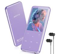 AGPTEK 64GB MP3 Player with Bluetooth, M3 2.4'' Player with Speaker Purple