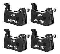 AGPTEK Bike Brake Pads Semimetal 4 Pairs Disc Brake Pads for MTB Road Bike | Bicycle Brake Pads Compatible with Shimano Deore XT SLX Hone Alfine Saint