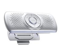 AGPTEK Car Speaker With Bluetooth 5.3, Hands Free Car Kit For GPS Music | with TF Card Slot, Instant Connectivity, Siri And Google Assistant Support, Wireless Car Sun Visor Clip Speaker, Silver