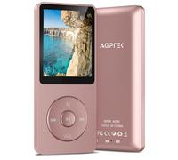 AGPTEK Classic 64GB MP3 Player, Hi-Fi Music Player, Lossless | Compact Sports MP3 Player for Children/Adults, Portable Walkman, TF Card Capacity up to 128G(without TF Card), Pink