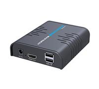 AGPTEK HDMI KVM Extender(Only Receiver) Over Single Cat 5/5E/6/7 Ethernet Cable- Signal Extension Up to 120m/365Ft- Ultra HD 1080p@60Hz