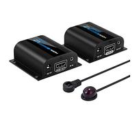 AGPTEK HDMI Network Extender, 60m HDMI Network Extender LKV372A via Single Cable Cat6 / 6A / 7 Ethernet Cable - Supports 3D 1080P 20~60KHz Frequency IR Remote Control