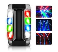 AGPtEK LED Stage Light RGBW 4-in-1 Moving Head Light, Compatible DMX-512 with 4 Control Modes for Parities, Concert, Performance, Club, Bar and Wedding Ceremony