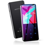 AGPTEK MP3 Player Bluetooth 5.3, 2.4-Inch Curved Screen, 32GB (expandable to 128GB), Built-in Speaker, FM Radio, Voice Recorder, Supports MP3/WMA/FLAC