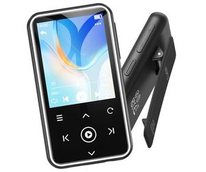 AGPTEK MP3 Player with Sports Clip, 64GB Internal Memory MP3 Bluetooth 5.3 Music Player, TFT Colour Screen, 76 Hours Battery Life, Wired Earphones Includ