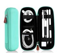 AGPTEK Pencil Case for Apple Pencil, Hard Shell Pen Case fit for Stylus iPad Pro Pen, Samsung, Huawei, Apple Pen Accessories, USB Cable, Earphone, Fountain Pen, Recording Pen,Green