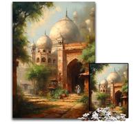 Agra Charm India Jigsaw Puzzles 1000 Pieces for Adults Paper Puzzles Perfect for Family Fun Party Games Birthday Party Favors 1000 PCS(38x26cm)