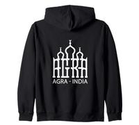 Agra, India Bharat Tour Tourists Indians Vacation Zip Hoodie