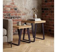 Agra Nest of Tables - Set of 2 - Parquet