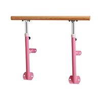 AGrAdi Wall-mounted Ballet Barre, Adjustable Height 60-100CM teenager Ballet Bar For Home Dance Studio School Dance Equipment (Pink 150CM)