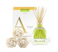 AGRARIA Lime and Orange Scented AirEssence Diffuser, 7.4 Ounces with Reeds and Flowers