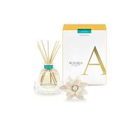 AGRARIA PetiteEssence Diffuser, 1.7 Ounces with Reeds and a Flower (Riviera Pear)