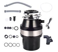 Agrdeed Food Waste Disposer, 1.4L Waste Disposal Under Sink with Air Switch 560W, Insinkerator Garbage Disposal With Anti-Clamping and Overload Protection, Food Waste Bin Suitable for Kitchen and Sink