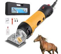 Agrdeed Horse Clippers, Professional Electric Clippers Grooming Kits, Corded Animals Shearing Machine, Heavy Duty Clipper Adjustable 6 Speeds Low Vibration Shears for Pet Livestock Coats Shearing