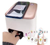 agreilduite Automatic Nail Art Printer - App Control-DIY Photos/Cartoons/Texts Pattern with Design Gallery,3D Portable Mobile Nail Polish Printer Machine for Home Use Nail Salon Nail Lovers