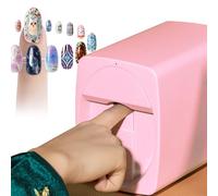 agreilduite Portable Digital Nail Printer,3D Nail Art Printer Machine, Automatic Color Art Nails/Press On Nails Printer, With Ink Cartridge (Supports Printing 450 Nail),Fast Drawing In 10s Pink