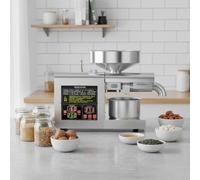 agreilduite Pro 1100w Automatic Oil Press Machine, Constant Oil Maker Machine For Hot & Cold Pressing (40°C-260°C), Pressing Speed: 4-8 Kg/H, Electric Essential Oil Press Machine For Continuous Use