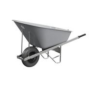 Agri Barrow Wheel Barrow 160 Litre Plastic Wheelbarrow with Puncture Proof Tires, Grey- Ideal for Equestrians, Gardeners, Yard & Garden Maintainers, Farmers, Stable Workers, Allotment Owners