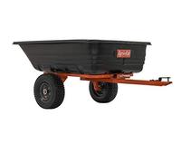 Agri-Fab Inc 45-0552, 700-Pound, Poly Dump/Swivel Cart, Black/Orange