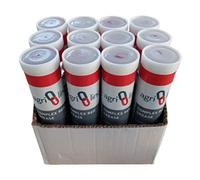 Agri-Linc Red Complex Grease Cartridges, Box of 12 - EP2 Lithium for High Temperature and Pressure, 400g/14oz for Grease Gun